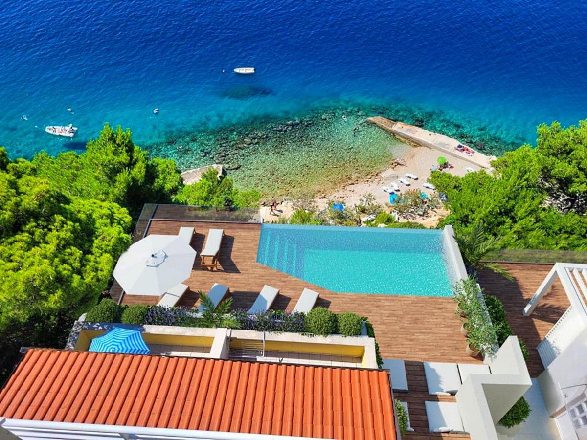 Luxury Apartments Villa Ruzmarina With New Heated Infinity Pool And Lounge Area Marusici  Екстериор снимка