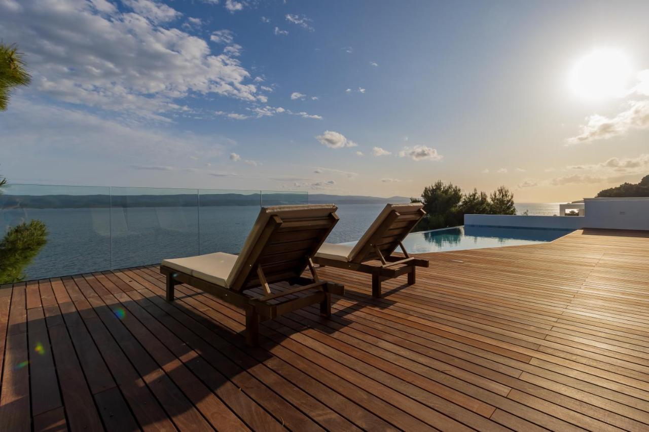 Luxury Apartments Villa Ruzmarina With New Heated Infinity Pool And Lounge Area Marusici  Екстериор снимка