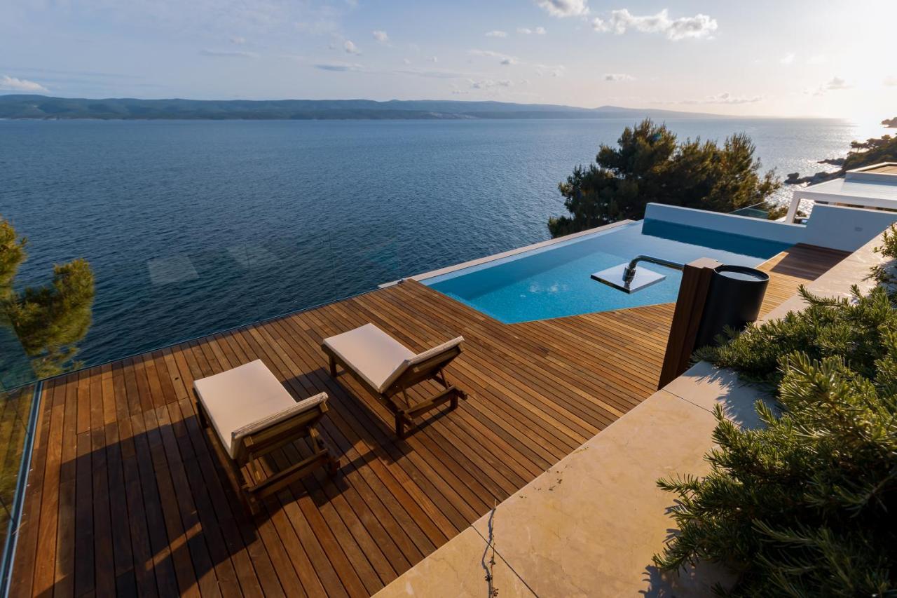 Luxury Apartments Villa Ruzmarina With New Heated Infinity Pool And Lounge Area Marusici  Екстериор снимка