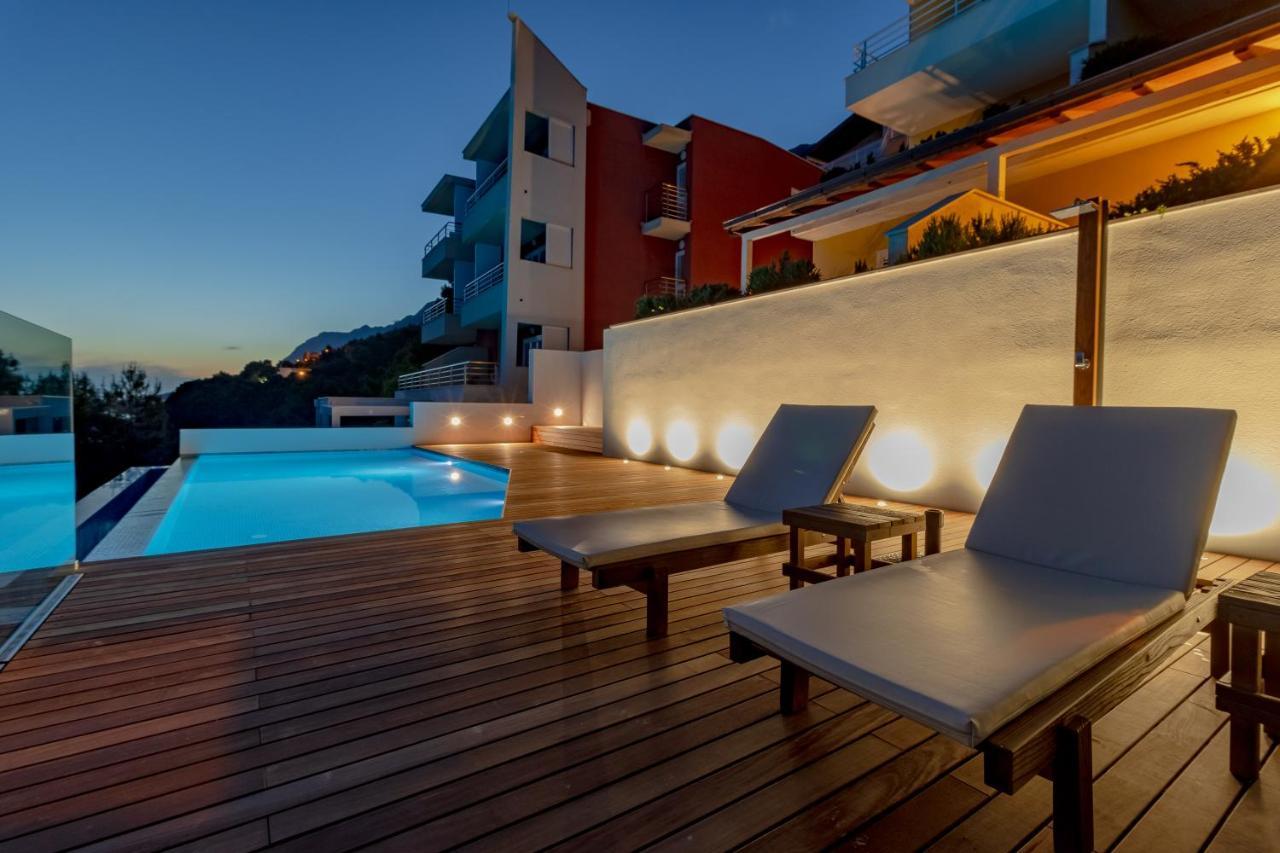Luxury Apartments Villa Ruzmarina With New Heated Infinity Pool And Lounge Area Marusici  Екстериор снимка