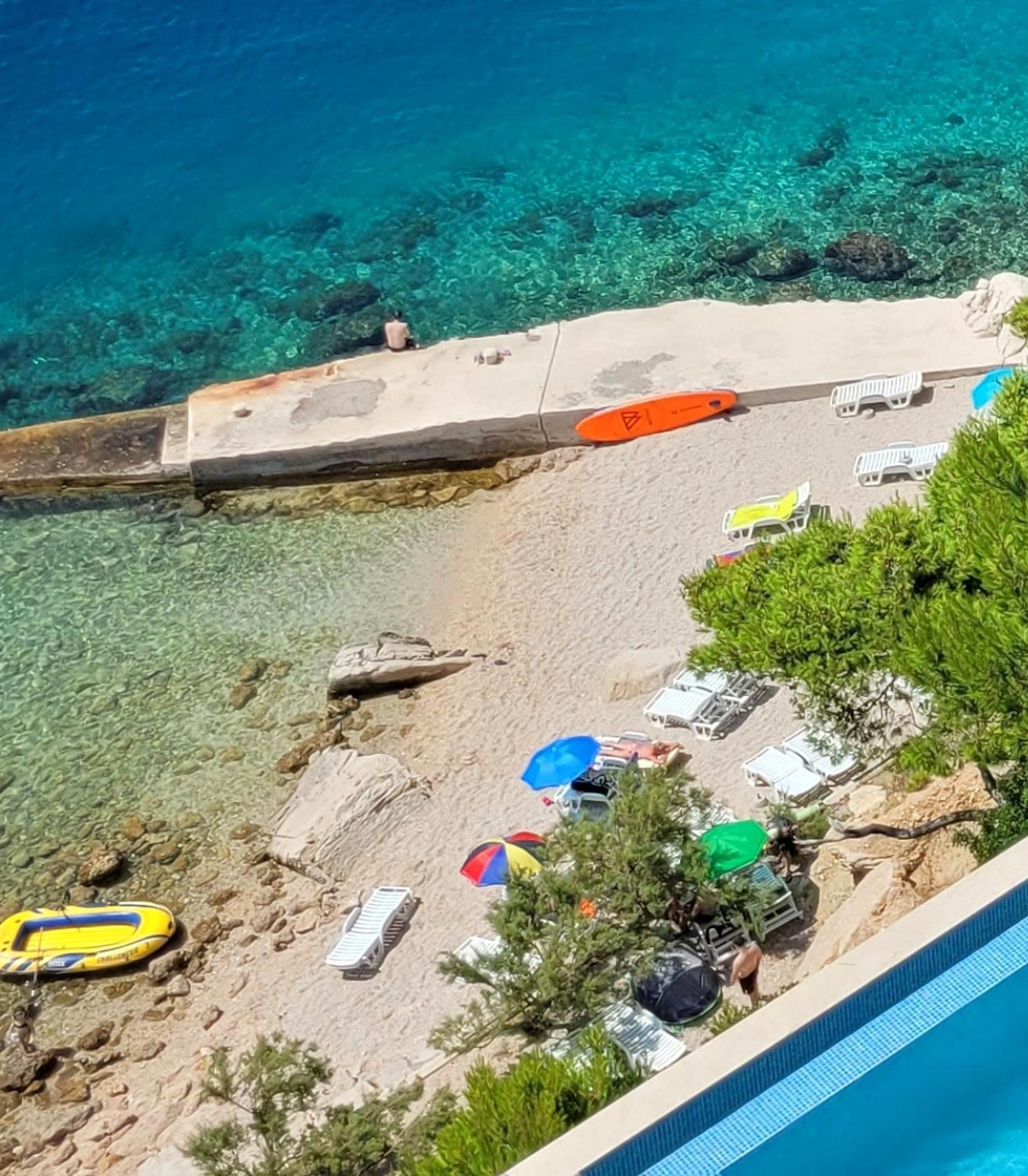 Luxury Apartments Villa Ruzmarina With New Heated Infinity Pool And Lounge Area Marusici  Екстериор снимка